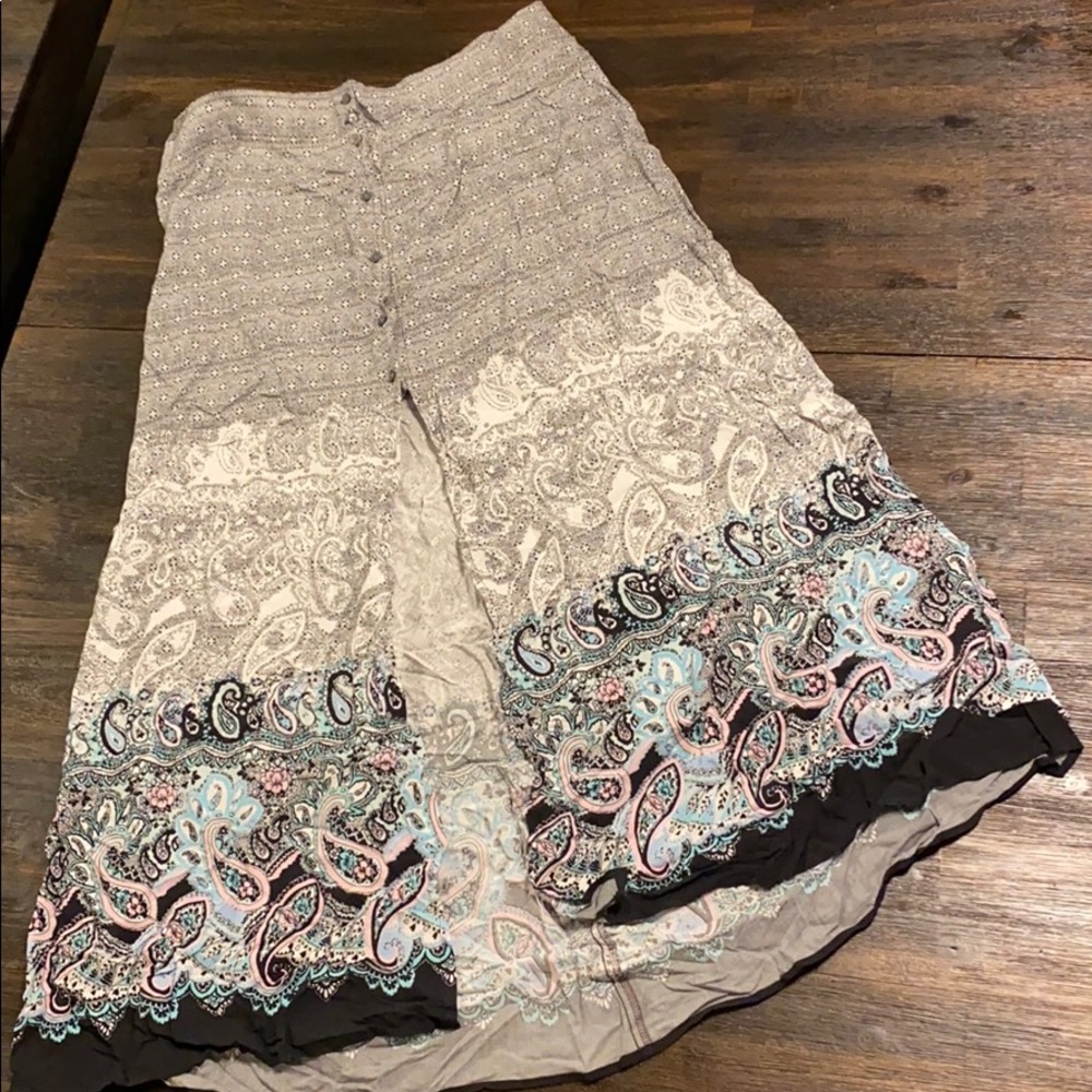 NWT EXPRESS Boho Printed Button Down Maxi